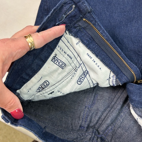 Vintage Zena Classic Blue Jeans High Waisted Mom Jeans pleated front Women’s 8 - Picture 8 of 11